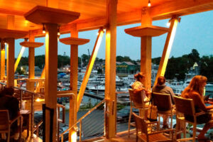 LED Handrail Lights in Restaurant