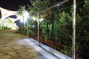 Micro Star™ LED Lights in Walkway Rail