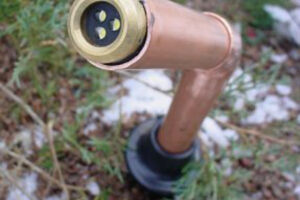 Tri Star LED Uplight in Landscape